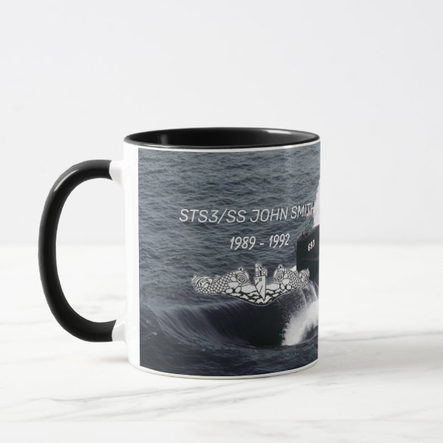 Taza USS Cincinnati (SSN-693) Mug/BG Sub Image (Izquierda)