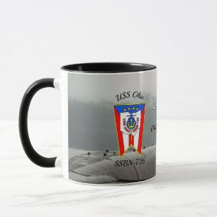 Taza USS Ohio (SSBN-726) Mug con foto de fondo