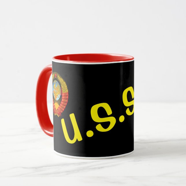 Taza USSR Black Modern Look Mug (Anverso izquierdo)