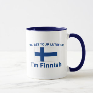 Taza Usted apuesta su Lutefisk que soy finlandés