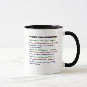 TAZA USTED CONOCE SU A UNA ENFERMERA CUANDO