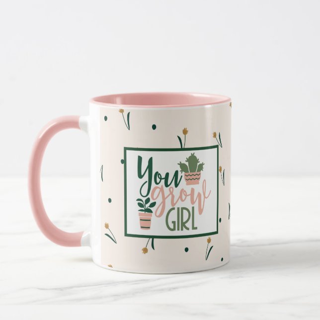 Taza Usted cultiva Chica planta de café de sobra (Izquierda)
