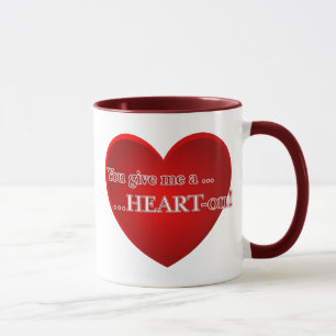 Taza Usted me da a Corazón-En