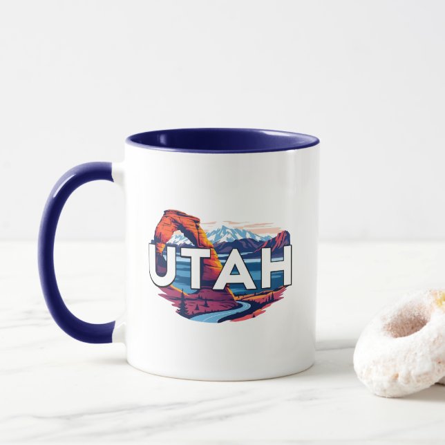 Taza Utah Estados Unidos de América (Con donut)