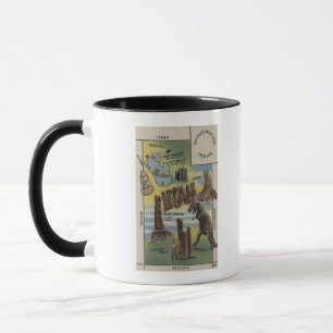 Taza UtahDepictions de los sitios a ver en UtahUtah