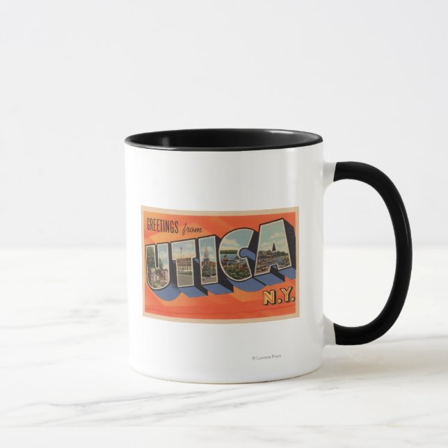 Taza Utica, Nueva YorkEscenas de letras grandesUtica, N (Derecha)
