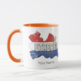 Taza Utrecht Países Bajos Map Dutch Vintage Souvenir