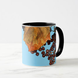 Taza Uvas de escarcha de Art Nouveau