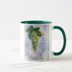 Taza Uvas de vid riesling Mug