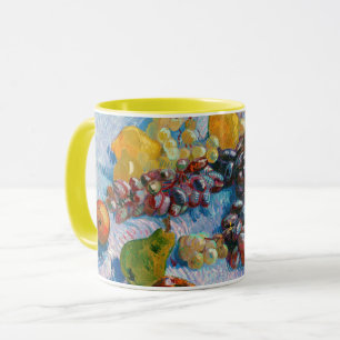 Taza Uvas, leones, peras y manzanas, Van Gogh