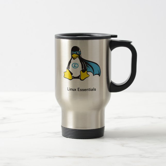 Taza V3 del viaje del esencial de Linux (Derecha)