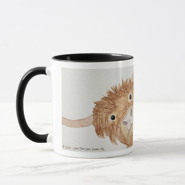 Taza Vaca bovina Highland Original Art Mug (Izquierda)