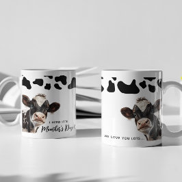 Taza Vaca divertida 'Escuché que es el día de la madre'