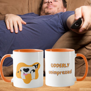 Taza Vaca Divertida Totalmente Indiferente con Juego de