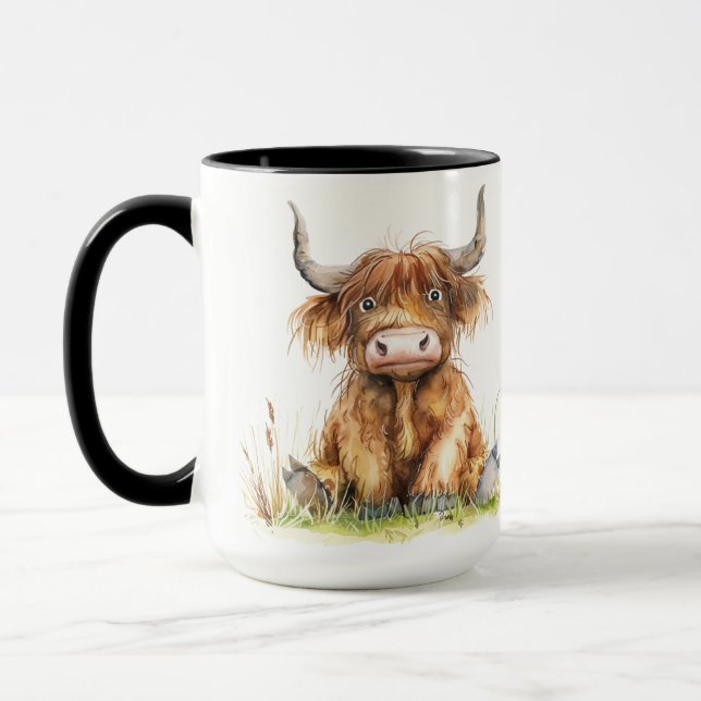 Taza Vaca Highland en los faros (Izquierda)
