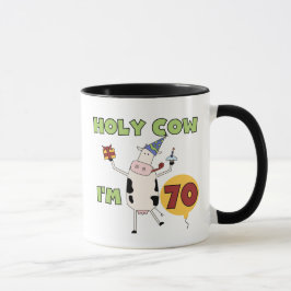 Taza Vaca santa soy 70 camisetas y regalos del