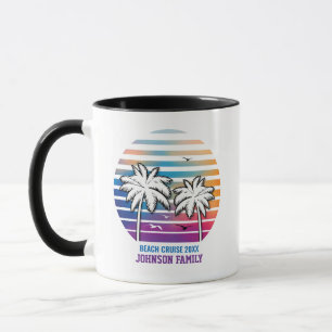 Taza Vacaciones de crucero personalizadas para reunión 