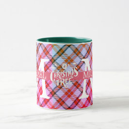 Taza Vacaciones de los modernos Navidades Monogramas de