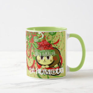 Taza Vacaciones de Navidades de Grunge de Gato Ba Humbu