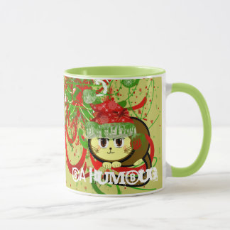 Taza Vacaciones de Navidades de Grunge de Gato Ba Humbu