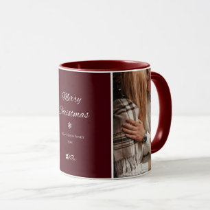Taza Vacaciones de Navidades oscuros y elegantes de Bor