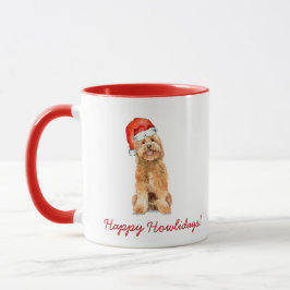 Taza Vacaciones de perros adornos dorados