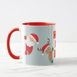 Taza Vacaciones en Santa y Rudolph