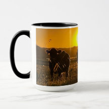 Vacas al atardecer