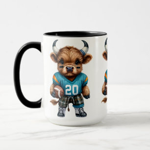 Taza Vacas de las Tierras Altas y Fútbol Americano