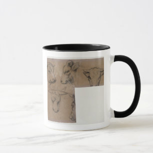 Taza Vache de Paul Gauguin el Cinq Croquis de tete de