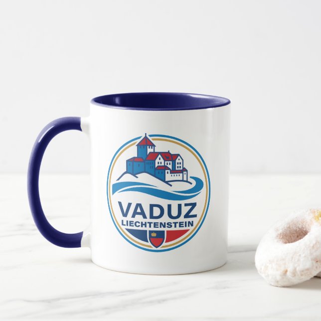 Taza Vaduz Liechtenstein Europa (Con donut)