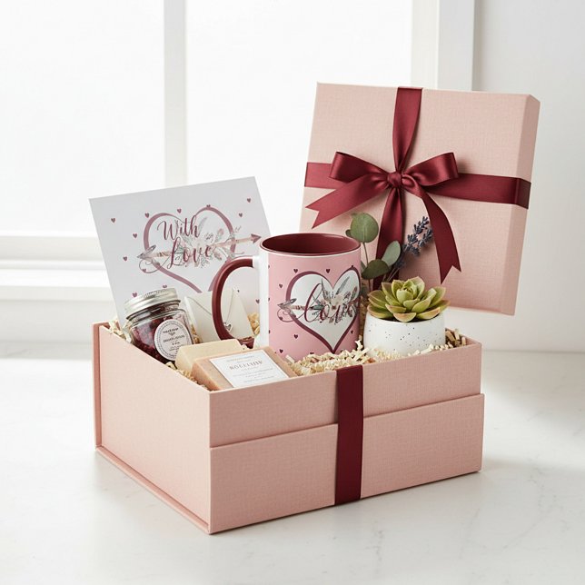 Taza Valentín de flecha floral (Subido por el creador)