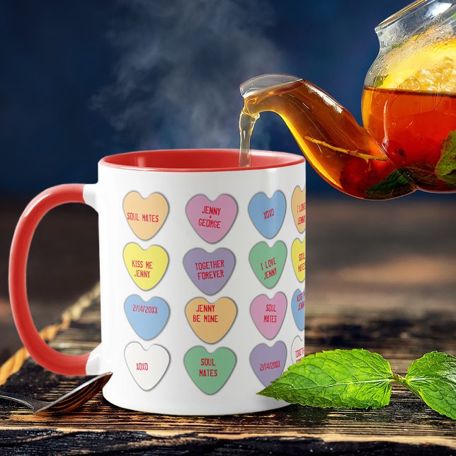 Taza Valentine Candy Message Hearts Mug (Subido por el creador)
