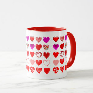 Taza Valentine de amor corazón