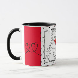 Taza Valentine Dino Love Combo White