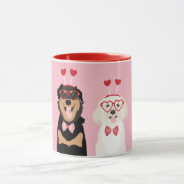Taza Valentine Dogs Rottweiler Maltipoo Puppy