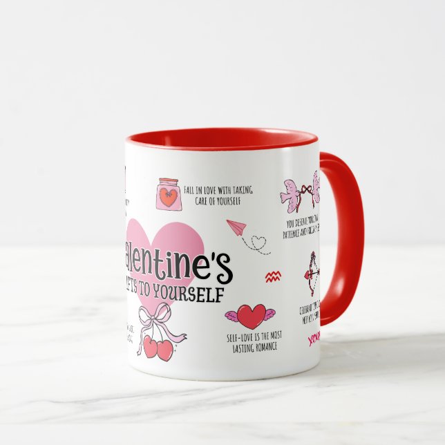 Taza Valentine's Gifts to Yourself (Anverso derecho)