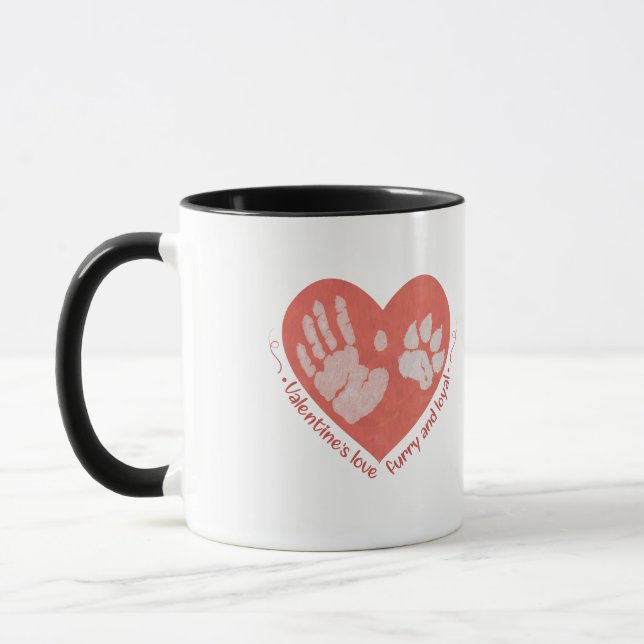 Taza Valentine's Love: Furry and Loyal Companionship (Izquierda)