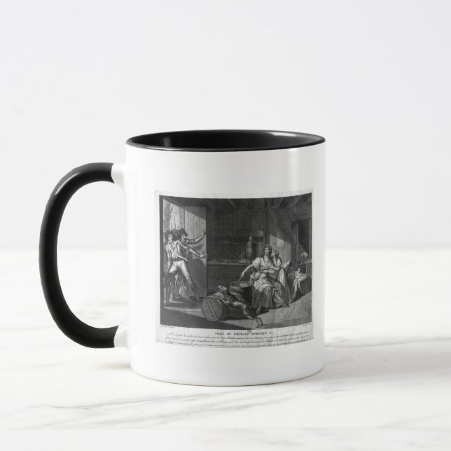 Taza Valor heroico de una mujer que hace frente a los (Izquierda)