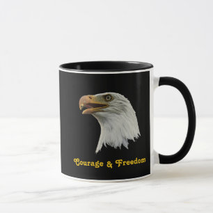 Taza Valor y libertad del águila calva