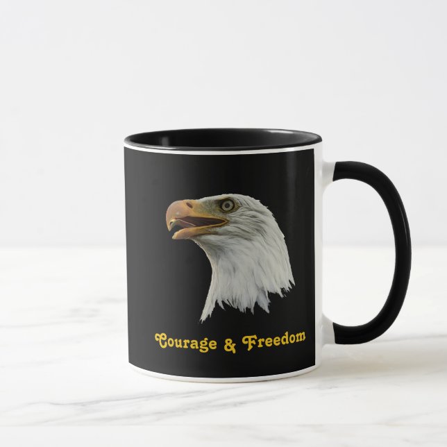Taza Valor y libertad del águila calva (Derecha)