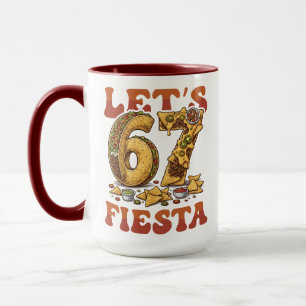 Taza Vamos 67 Fiesta Divertido Cinco De Mayo Taco Nacho