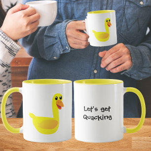 Taza Vamos a obtener humor de pato graznador