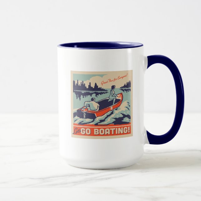 Taza Vamos a pasear en bote (Derecha)