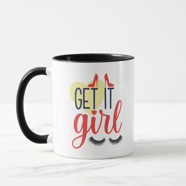 Taza ¡Vamos, chica! Empoderamiento femenino (Izquierda)