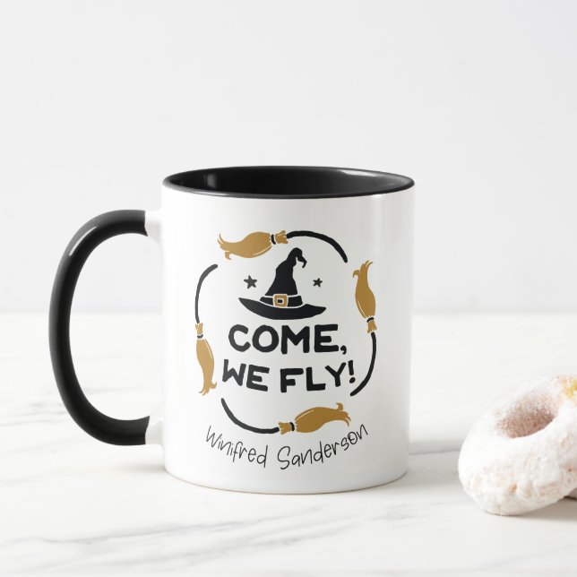 Taza Vamos Volamos Hocus Pocus Café Mug (Con donut)
