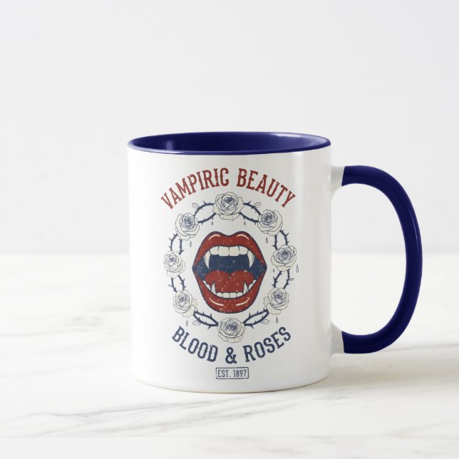 Taza Vampiric Beauty Blood And Roses (Derecha)
