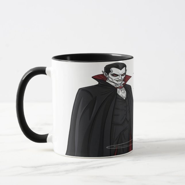 Taza Vampiro espumoso viene a beber café conmigo Hallow (Izquierda)