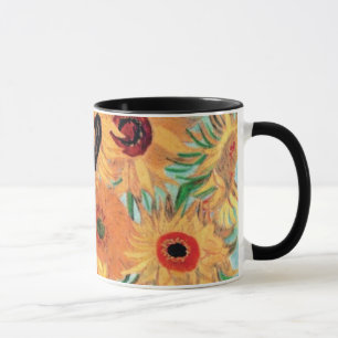 Taza Van Gogh - Caja De Vida Con Doce Girasoles