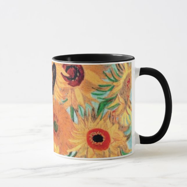 Taza Van Gogh - Caja De Vida Con Doce Girasoles (Derecha)